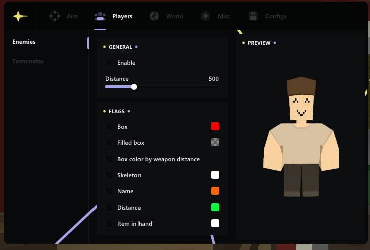 Скриншоты меню Unturned